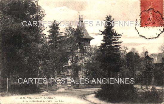 Cartes postales anciennes > CARTES POSTALES > carte postale ancienne > cartes-postales-ancienne.com Normandie Bagnoles De L'Orne