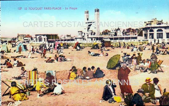 Cartes postales anciennes > CARTES POSTALES > carte postale ancienne > cartes-postales-ancienne.com Hauts de france Le Touquet Paris Plage