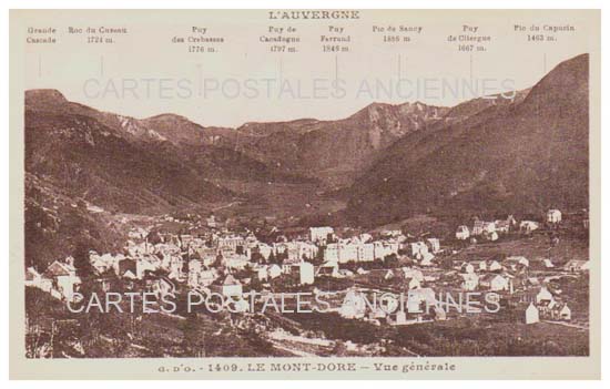 Cartes postales anciennes > CARTES POSTALES > carte postale ancienne > cartes-postales-ancienne.com Auvergne rhone alpes Puy de dome Mont Dore