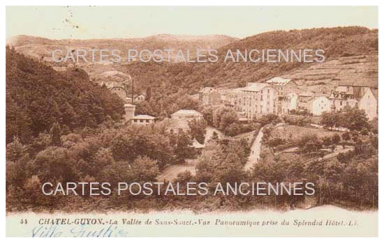 Cartes postales anciennes > CARTES POSTALES > carte postale ancienne > cartes-postales-ancienne.com Auvergne rhone alpes Puy de dome Chatelguyon