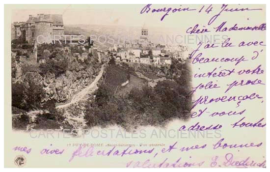 Cartes postales anciennes > CARTES POSTALES > carte postale ancienne > cartes-postales-ancienne.com Auvergne rhone alpes Puy de dome Saint Saturnin