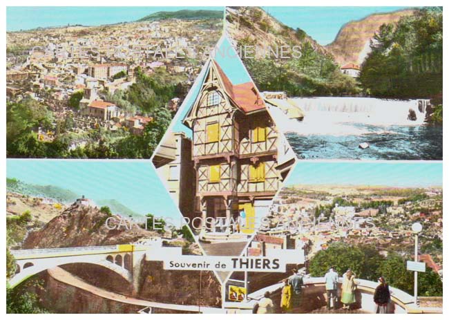 Cartes postales anciennes > CARTES POSTALES > carte postale ancienne > cartes-postales-ancienne.com Auvergne rhone alpes Puy de dome Thiers