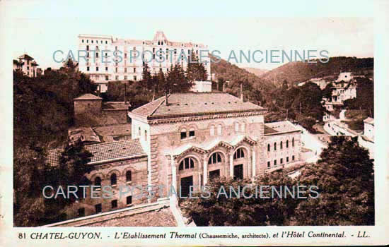 Cartes postales anciennes > CARTES POSTALES > carte postale ancienne > cartes-postales-ancienne.com Auvergne rhone alpes Puy de dome Chatelguyon