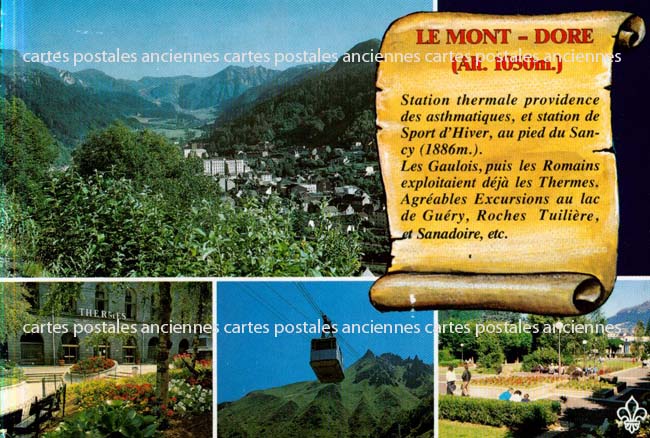 Cartes postales anciennes > CARTES POSTALES > carte postale ancienne > cartes-postales-ancienne.com Auvergne rhone alpes Puy de dome Chambon Sur Lac