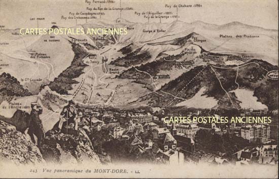 Cartes postales anciennes > CARTES POSTALES > carte postale ancienne > cartes-postales-ancienne.com Auvergne rhone alpes Puy de dome Mont Dore