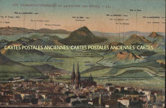 Cartes postales anciennes > CARTES POSTALES > carte postale ancienne > cartes-postales-ancienne.com Auvergne rhone alpes Puy de dome Clermont Ferrand