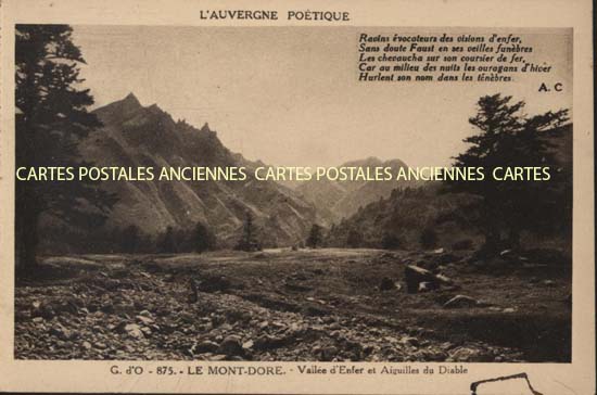 Cartes postales anciennes > CARTES POSTALES > carte postale ancienne > cartes-postales-ancienne.com Auvergne rhone alpes Puy de dome Mont Dore