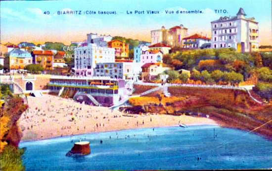 Cartes postales anciennes > CARTES POSTALES > carte postale ancienne > cartes-postales-ancienne.com Nouvelle aquitaine Pyrenees atlantiques Biarritz