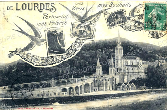 Cartes postales anciennes > CARTES POSTALES > carte postale ancienne > cartes-postales-ancienne.com Occitanie Hautes pyrenees Lourdes