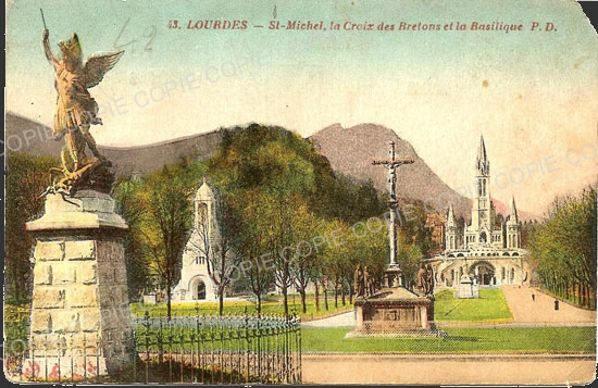 Cartes postales anciennes > CARTES POSTALES > carte postale ancienne > cartes-postales-ancienne.com Occitanie Hautes pyrenees Lourdes