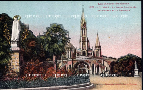 Cartes postales anciennes > CARTES POSTALES > carte postale ancienne > cartes-postales-ancienne.com Occitanie Hautes pyrenees Lourdes