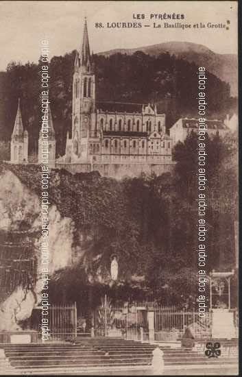 Cartes postales anciennes > CARTES POSTALES > carte postale ancienne > cartes-postales-ancienne.com Occitanie Hautes pyrenees Lourdes