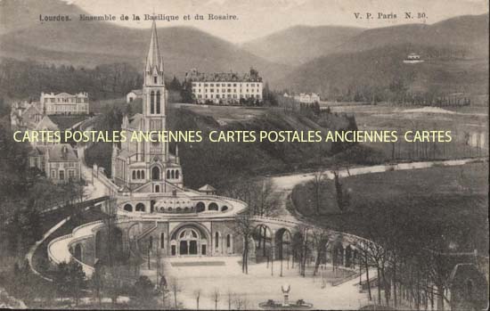 Cartes postales anciennes > CARTES POSTALES > carte postale ancienne > cartes-postales-ancienne.com Occitanie Hautes pyrenees Lourdes