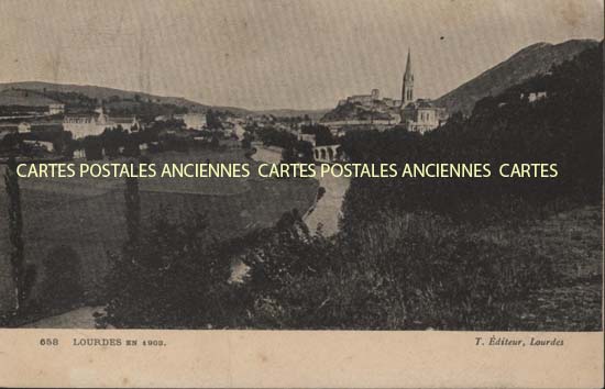 Cartes postales anciennes > CARTES POSTALES > carte postale ancienne > cartes-postales-ancienne.com Occitanie Hautes pyrenees Lourdes