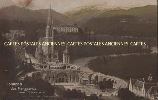 Cartes postales anciennes > CARTES POSTALES > carte postale ancienne > cartes-postales-ancienne.com Occitanie Hautes pyrenees Lourdes