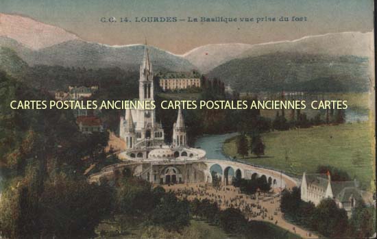 Cartes postales anciennes > CARTES POSTALES > carte postale ancienne > cartes-postales-ancienne.com Occitanie Hautes pyrenees Lourdes