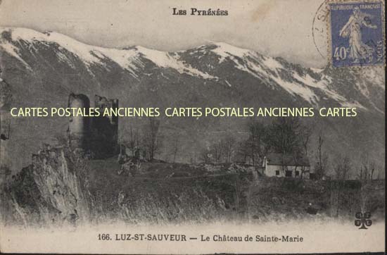 Cartes postales anciennes > CARTES POSTALES > carte postale ancienne > cartes-postales-ancienne.com Occitanie Hautes pyrenees Luz Saint Sauveur