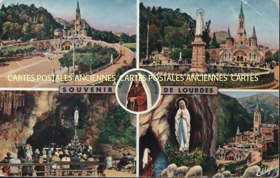 Cartes postales anciennes > CARTES POSTALES > carte postale ancienne > cartes-postales-ancienne.com Occitanie Hautes pyrenees Lourdes