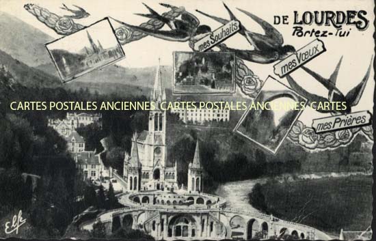 Cartes postales anciennes > CARTES POSTALES > carte postale ancienne > cartes-postales-ancienne.com Occitanie Hautes pyrenees Lourdes