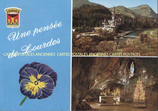 Cartes postales anciennes > CARTES POSTALES > carte postale ancienne > cartes-postales-ancienne.com Occitanie Hautes pyrenees Lourdes