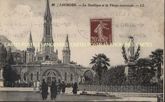 Cartes postales anciennes > CARTES POSTALES > carte postale ancienne > cartes-postales-ancienne.com Occitanie Hautes pyrenees Lourdes