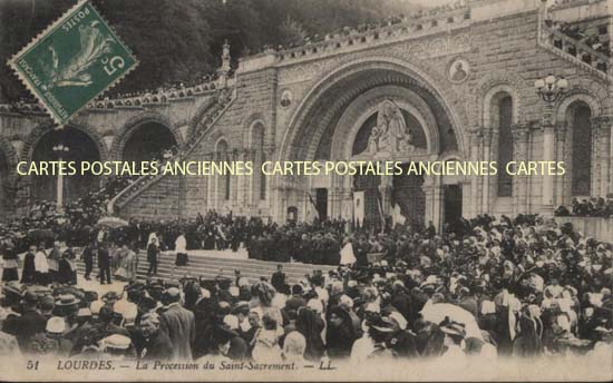 Cartes postales anciennes > CARTES POSTALES > carte postale ancienne > cartes-postales-ancienne.com Occitanie Hautes pyrenees Lourdes