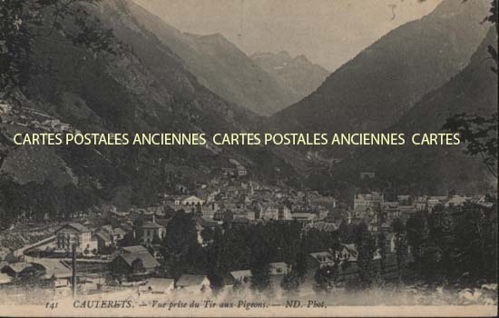 Cartes postales anciennes > CARTES POSTALES > carte postale ancienne > cartes-postales-ancienne.com Occitanie Hautes pyrenees Cauterets