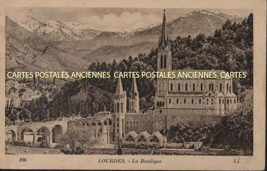 Cartes postales anciennes > CARTES POSTALES > carte postale ancienne > cartes-postales-ancienne.com Occitanie Hautes pyrenees Lourdes