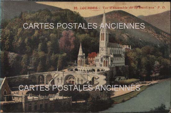 Cartes postales anciennes > CARTES POSTALES > carte postale ancienne > cartes-postales-ancienne.com Occitanie Hautes pyrenees Lourdes