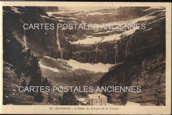 Cartes postales anciennes > CARTES POSTALES > carte postale ancienne > cartes-postales-ancienne.com Occitanie Hautes pyrenees Gavarnie