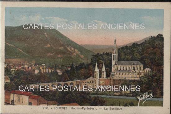 Cartes postales anciennes > CARTES POSTALES > carte postale ancienne > cartes-postales-ancienne.com Occitanie Hautes pyrenees Lourdes