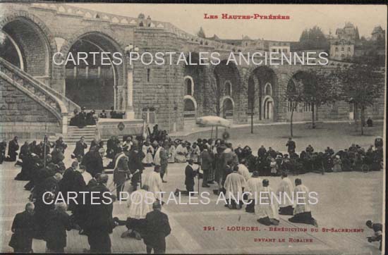 Cartes postales anciennes > CARTES POSTALES > carte postale ancienne > cartes-postales-ancienne.com Occitanie Hautes pyrenees Lourdes