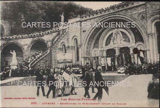 Cartes postales anciennes > CARTES POSTALES > carte postale ancienne > cartes-postales-ancienne.com Occitanie Hautes pyrenees Lourdes