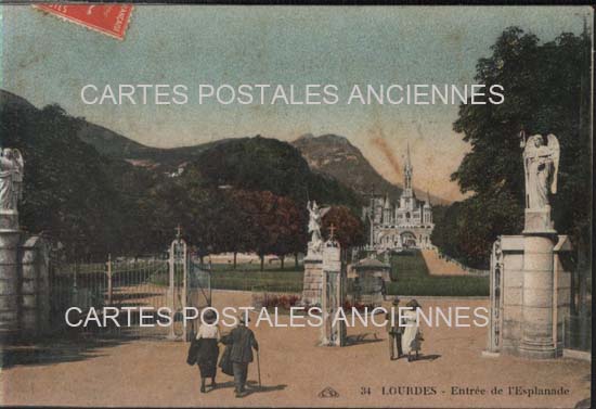 Cartes postales anciennes > CARTES POSTALES > carte postale ancienne > cartes-postales-ancienne.com Occitanie Hautes pyrenees Lourdes