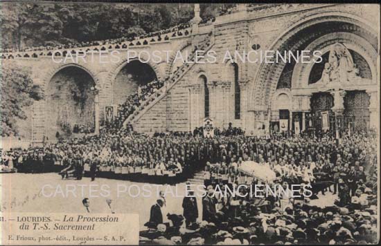 Cartes postales anciennes > CARTES POSTALES > carte postale ancienne > cartes-postales-ancienne.com Occitanie Hautes pyrenees Lourdes