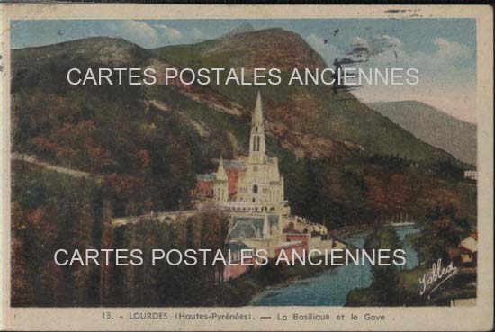 Cartes postales anciennes > CARTES POSTALES > carte postale ancienne > cartes-postales-ancienne.com Occitanie Hautes pyrenees Lourdes