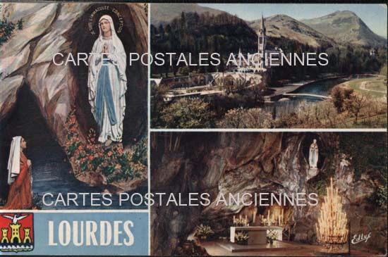 Cartes postales anciennes > CARTES POSTALES > carte postale ancienne > cartes-postales-ancienne.com Occitanie Hautes pyrenees Lourdes