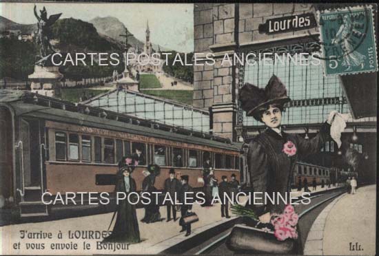 Cartes postales anciennes > CARTES POSTALES > carte postale ancienne > cartes-postales-ancienne.com Occitanie Hautes pyrenees Lourdes