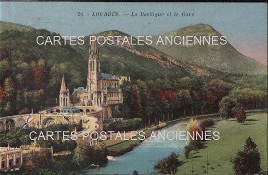 Cartes postales anciennes > CARTES POSTALES > carte postale ancienne > cartes-postales-ancienne.com Occitanie Hautes pyrenees Lourdes