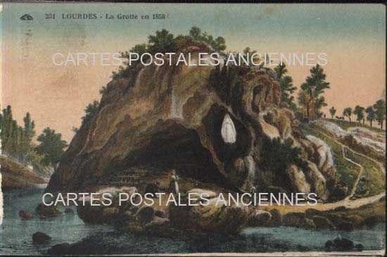 Cartes postales anciennes > CARTES POSTALES > carte postale ancienne > cartes-postales-ancienne.com Occitanie Hautes pyrenees Lourdes