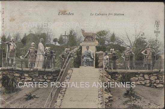 Cartes postales anciennes > CARTES POSTALES > carte postale ancienne > cartes-postales-ancienne.com Occitanie Hautes pyrenees Lourdes