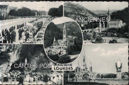 Cartes postales anciennes > CARTES POSTALES > carte postale ancienne > cartes-postales-ancienne.com Occitanie Hautes pyrenees Lourdes