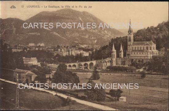 Cartes postales anciennes > CARTES POSTALES > carte postale ancienne > cartes-postales-ancienne.com Occitanie Hautes pyrenees Lourdes