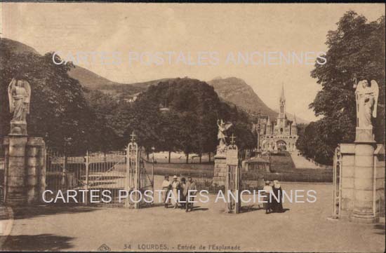 Cartes postales anciennes > CARTES POSTALES > carte postale ancienne > cartes-postales-ancienne.com Occitanie Hautes pyrenees Lourdes