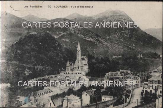 Cartes postales anciennes > CARTES POSTALES > carte postale ancienne > cartes-postales-ancienne.com Occitanie Hautes pyrenees Lourdes