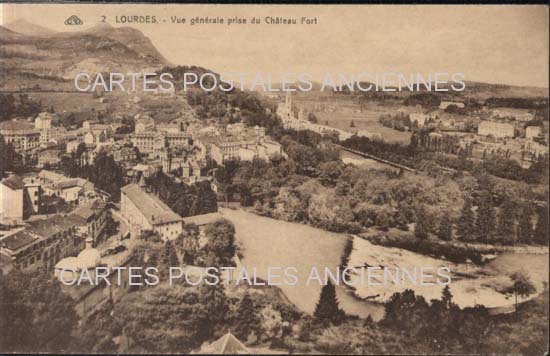 Cartes postales anciennes > CARTES POSTALES > carte postale ancienne > cartes-postales-ancienne.com Occitanie Hautes pyrenees Lourdes