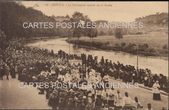 Cartes postales anciennes > CARTES POSTALES > carte postale ancienne > cartes-postales-ancienne.com Occitanie Hautes pyrenees Lourdes