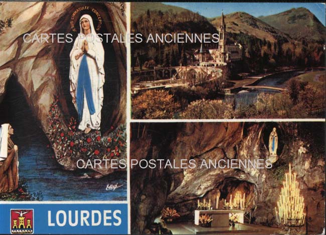 Cartes postales anciennes > CARTES POSTALES > carte postale ancienne > cartes-postales-ancienne.com Occitanie Hautes pyrenees Lourdes