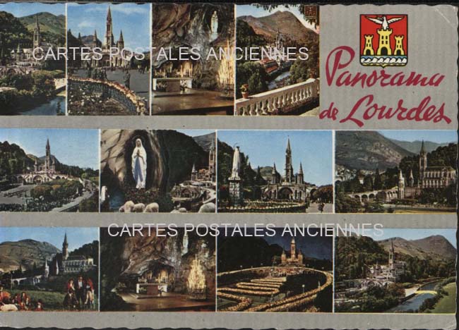 Cartes postales anciennes > CARTES POSTALES > carte postale ancienne > cartes-postales-ancienne.com Occitanie Hautes pyrenees Lourdes