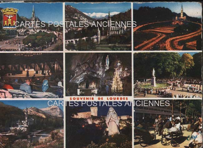 Cartes postales anciennes > CARTES POSTALES > carte postale ancienne > cartes-postales-ancienne.com Occitanie Hautes pyrenees Lourdes